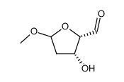 D-threo-Pentodialdo-1,4-furanoside, methyl 2-deoxy- (9CI) structure