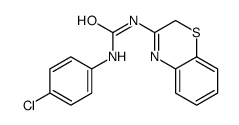 1-(2H-1,4-benzothiazin-3-yl)-3-(4-chlorophenyl)urea结构式