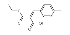 (4-methyl-benzylidene)-malonic acid monoethyl ester结构式