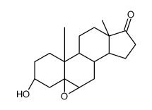 (3|A,5|A,6|A)-5,6-epoxy-3-hydroxyandrostan-17-one结构式