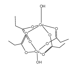 copper(II) proprionate monohydrate结构式