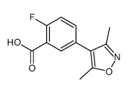 5-(3,5-dimethyl-1,2-oxazol-4-yl)-2-fluorobenzoic acid Structure