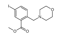 5-碘-2-(吗啉甲基)苯甲酸甲酯结构式