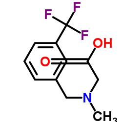 N-Methyl-N-[3-(trifluoromethyl)benzyl]glycine结构式