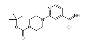 1-N-Boc-4-(4-carbamoylpyridin-2-yl)piperazine结构式