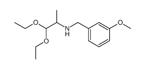 N-(3-methoxy)benzyl-α-methylaminoacetal结构式