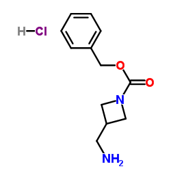 Benzyl 3-(aminomethyl)azetidine-1-carboxylate hydrochloride structure