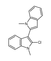 N,N'-dimethyl-2'-chloro-2,3'-biindolyl Structure