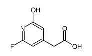 2-(2-fluoro-6-oxo-1H-pyridin-4-yl)acetic acid Structure