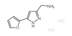 {[5-(2-Furyl)-1H-pyrazol-3-yl]methyl}amine dihydrochloride Structure