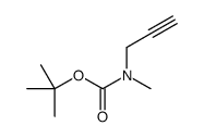 甲基(丙-2-炔-1-基)氨基甲酸叔丁酯结构式