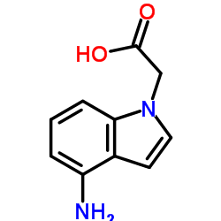 (4-Amino-1H-indol-1-yl)acetic acid结构式