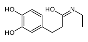 Benzenepropanamide, N-ethyl-3,4-dihydroxy- (9CI) structure