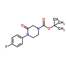 tert-butyl 4-(4-fluorophenyl)-3-oxopiperazine-1-carboxylate Structure