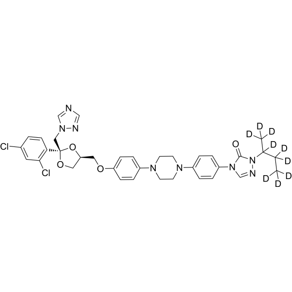 伊曲康唑-d9结构式