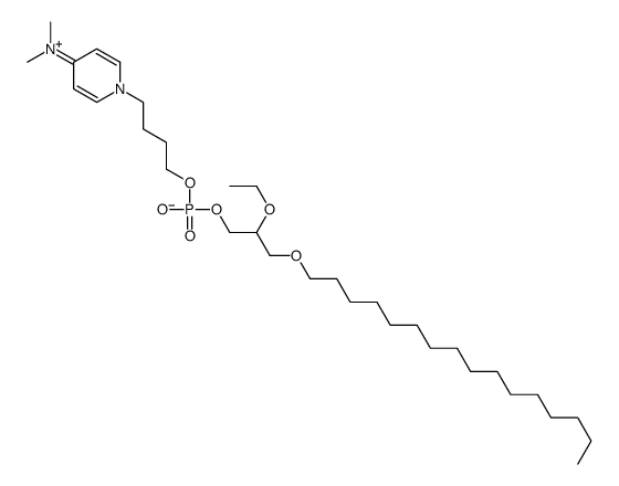 4-[4-(dimethylamino)pyridin-1-ium-1-yl]butyl (2-ethoxy-3-hexadecoxypropyl) phosphate Structure