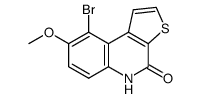 9-bromo-8-methoxythieno[2,3-c]quinolin-4(5H)-one structure