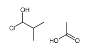 acetic acid,1-chloro-2-methylpropan-1-ol Structure