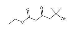 ethyl 5-hydroxy-5-methyl-3-oxohexanoate Structure