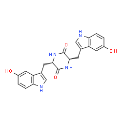 cyclo(5-hydroxytryptophyl-5-hydroxytryptophyl)结构式