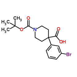 1-Boc-4-(3-bromophenyl)-4-carboxypiperidine图片