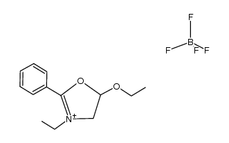 5-Ethoxy-3-ethyl-2-phenyl-oxazolium tetrafluoroborate结构式