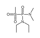 N-[dimethylamino(methylsulfonyl)phosphoryl]-N-ethylethanamine Structure