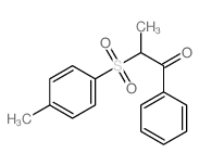 1-Propanone,2-[(4-methylphenyl)sulfonyl]-1-phenyl- structure