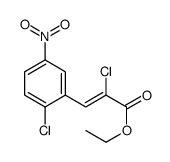 ethyl 2-chloro-3-(2-chloro-5-nitrophenyl)prop-2-enoate Structure