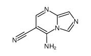 Imidazo[1,5-a]pyrimidine-3-carbonitrile,4-amino- Structure
