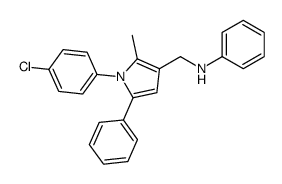 N-[[1-(4-chlorophenyl)-2-methyl-5-phenylpyrrol-3-yl]methyl]aniline结构式