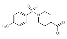 1-[(4-甲苯基)磺酰基]-4-哌啶甲酸结构式