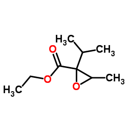 Oxiranecarboxylic acid, 3-methyl-2-(1-methylethyl)-, ethyl ester (9CI)结构式