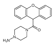 4-(xanthene-9-carbonyl)-piperazin-1-ylamine Structure