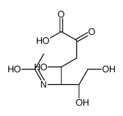 5-acetamido-3,5-dideoxygalactosylheptulosonic acid Structure