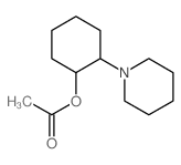 [2-(1-piperidyl)cyclohexyl] acetate structure