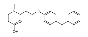 N-[3-(4-Benzylphenoxy)propyl]-N-methyl-β-alanine Structure