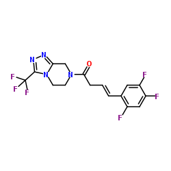 (E)-1-(3-(Trifluoromethyl)-5,6-dihydro-[1,2,4]triazolo[4,3-a]pyrazin-7(8H)-yl)-4-(2,4,5-trifluorophenyl)but-3-en-1-one(SitagliptinImpurity) structure