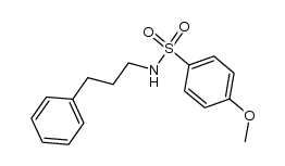 4-methoxy-N-(3-phenylpropyl)benzenesulfonamide Structure