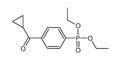 cyclopropyl-(4-diethoxyphosphorylphenyl)methanone Structure