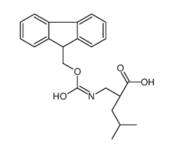 Fmoc-(S)-2-(氨基甲基)-4-甲基戊酸结构式