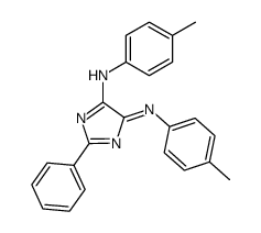 [5-(4-Methylphenylamino)-4-(4-methylphenylimino)-4H-imidazol-2-yl]-benzene结构式