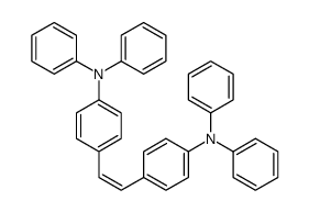 N,N-diphenyl-4-[2-[4-(N-phenylanilino)phenyl]ethenyl]aniline Structure