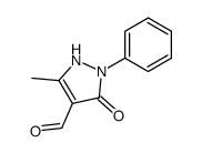 5-methyl-3-oxo-2-phenyl-2,3-dihydro-1H-pyrazole-4-carbaldehyde Structure