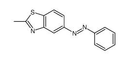 (2-methyl-1,3-benzothiazol-5-yl)-phenyldiazene结构式