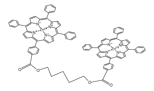 Pentamethylene Bis[4-(10,15,20-triphenylporphyrin-5-yl)benzoate]dizinc(II) [Reagent for application of the exciton chirality Method] picture