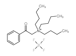 N,N,N-TRIBUTYL-N-PHENACYL AMMONIUM TETRAFLUOROBORATE结构式