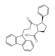 FMOC-(2S,5R)-5-PHENYLPYRROLIDINE-2-CARBOXYLIC ACID structure