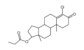 [(8R,9S,10R,13S,14S,17S)-4-chloro-10,13-dimethyl-3-oxo-1,2,6,7,8,9,11,12,14,15,16,17-dodecahydrocyclopenta[a]phenanthren-17-yl] propanoate Structure