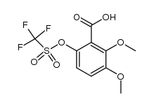 6-[(trifluoromethanesulfonyl)oxy]-2,3-dimethoxybenzoic acid Structure